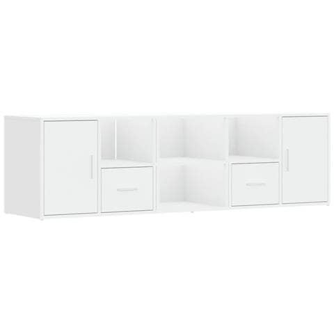 Mobile Angolare Bianco 160x40x45 Cm In Truciolato - Foto 2