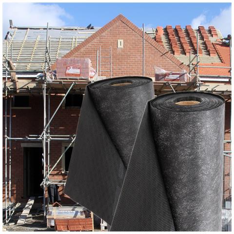 75m2 Guaina Sottotegola, Membrana Drenante, Membrana Per Tetto, Sottocopertura 130g /m2 Larghezza 1,5m - Foto 7