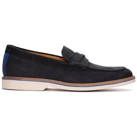 Atticus Ltslip Mocassino Pelle Scamosciata /nabuk Scarpe Uomo Blu Eu 44, Cl26172441 - Foto 2