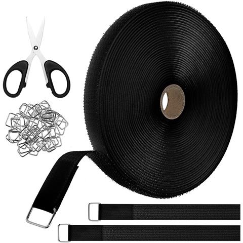 Nastro Adesivo A Strappo Da 2 Cm X 3 M Con 15 Fibbie - Foto 1