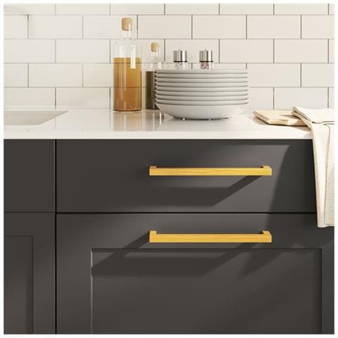 Maniglie Per Mobili 20 Pz Oro 224 Mm In Acciaio Inox - Foto 1