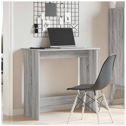 Scrivania Grigio Sonoma 80x40x75 Cm In Legno Multistrato - Foto 3