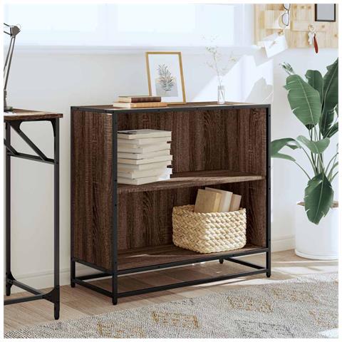 Libreria Rovere Marrone 80,5x35x76 Cm In Legno Multistrato - Foto 3