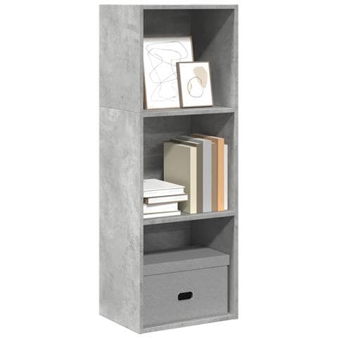 Libreria Grigio Cemento 40x30x114 Cm In Legno Multistrato - Foto 1