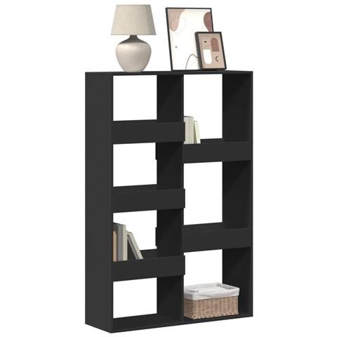 Libreria Nera 100x33x155,5 Cm In Legno Multistrato - Foto 1