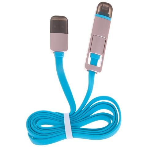 Dam Cavo 2 In 1 100x1 Cm. Colore Blu - Foto 1