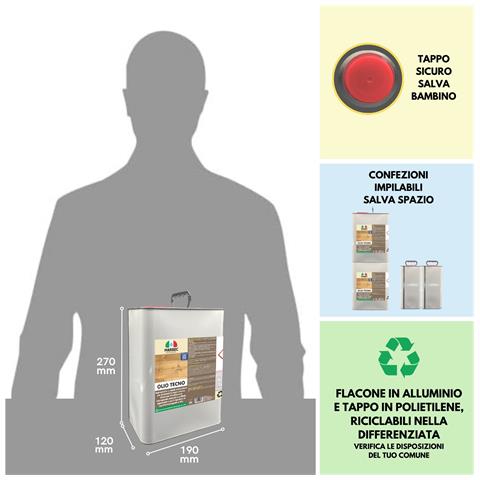 Olio Tecno 5lt - Impregnante Per Legno - Foto 2