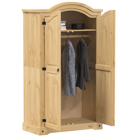 Lusso Casadino -  Armadio Corona 102x52x186 Cm In Legno Massello Di Pino - Foto 2