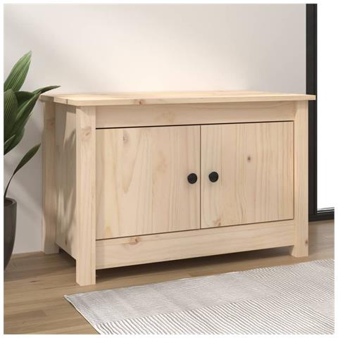Lusso Casadino -  Scarpiera 70x38x45,5 Cm In Legno Massello Di Pino - Foto 8