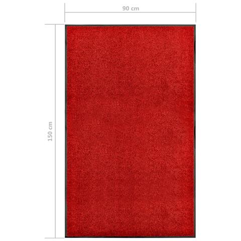 Lusso Casadino -  Zerbino Lavabile Rosso 90x150 Cm - Foto 6