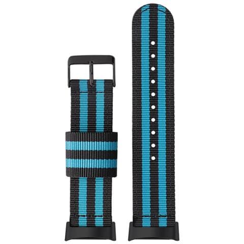 Cinturino Per Orologio In Nylon Per Fitbit Charge 5, Cinturino Di Ricambio Sportivo Traspirante Blue+black - Foto 1