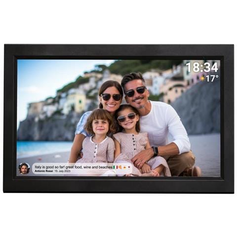 PFF-1503B cornice per foto digitali Nero 39,6 cm (15.6") Touch screen Wi-Fi - Foto 1