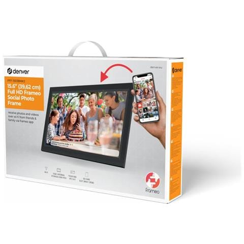 PFF-1503B cornice per foto digitali Nero 39,6 cm (15.6") Touch screen Wi-Fi - Foto 8