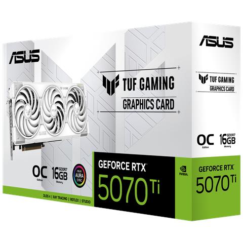 TUF Gaming TUF-RTX5070TI-O16G-WHITE-GAMING NVIDIA GeForce RTX 5070 Ti 16 GB GDDR7 PCI Express 5.0 - Foto 2