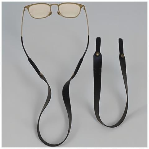 Elegante Catena Per Occhiali Da Sole In Pelle Pu Black - Foto 3