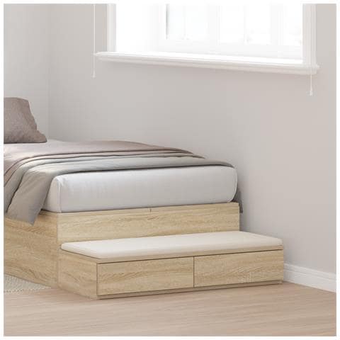 Cassetti per letto  Rovere Sonoma 80x36,5x16,5 cm Legno ingegnerizzato - Foto 2