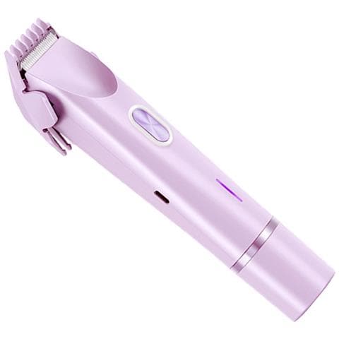 Epilatore Elettrico Doppia Testina Per Donna, Rifinitore Bikini, Ricaricabile Usb Purple - Foto 1