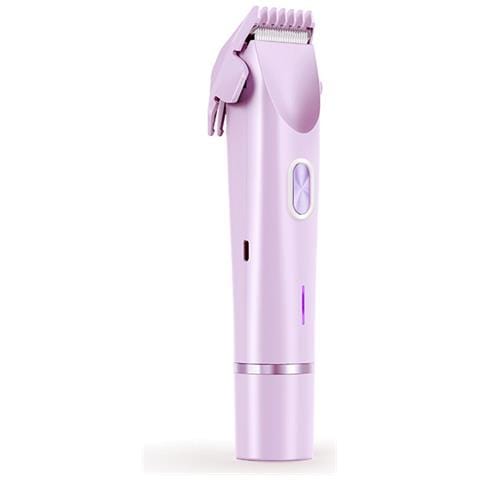 Epilatore Elettrico Doppia Testina Per Donna, Rifinitore Bikini, Ricaricabile Usb Purple - Foto 2