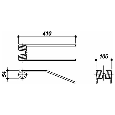 Dente Girello Adattabile Fort 53122269 Filo 9 Confezione Da 5 Pezzi - Foto 1