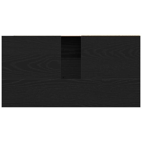 Mobile per Lavabo Nero Rovere 65x33x60 cm in Legno Compresso - Foto 9