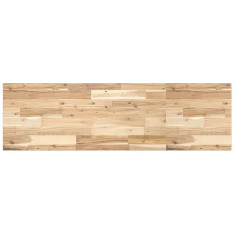 Ripiano a Parete 140x40x2 cm Legno Massello Acacia Non Trattato - Foto 1