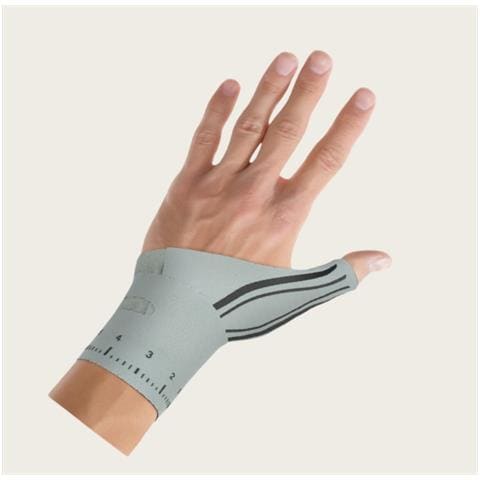 Tutore Per Pollice Sinistro Grigio - Supporto Leggero E Traspirante Per Uomo E Donna Grey Mano Sinistra - Foto 3
