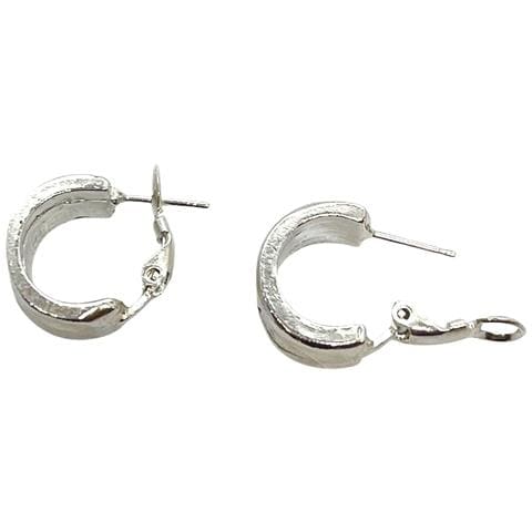 Orecchino A Mezzo Cerchio A Pois In Argento 10µ - Foto 4
