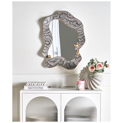 Specchio Linas 51 Cm 67 Cm Grigio - Foto 1