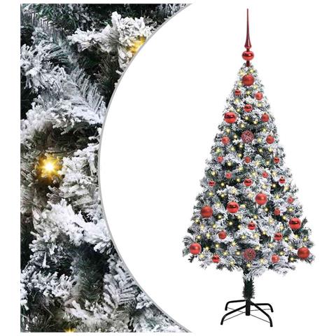 Albero di Natale artificiale con 150 LED Bianco 120 cm - Foto 1