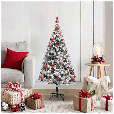 Albero di Natale artificiale con 150 LED Bianco 120 cm - Foto 2