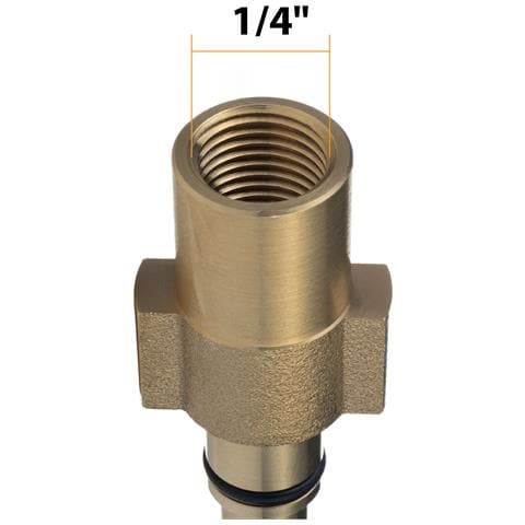 Adattatore Baionetta 1/4"" F Per Idropulitrice Compatibile Con Black&decker, Bosch, Stanley - Ottone Resistente, 160 Bar, 60°c - Foto 8