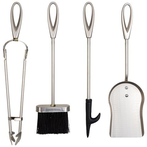 Set Di 5 Utensili Per Caminetto In Metallo Nero - Foto 6
