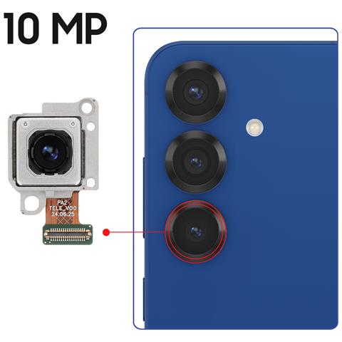 Fotocamera Posteriore Teleobiettivo Da 10mp Galaxy S25 Plus Pezzo Originale, Nero - Foto 2