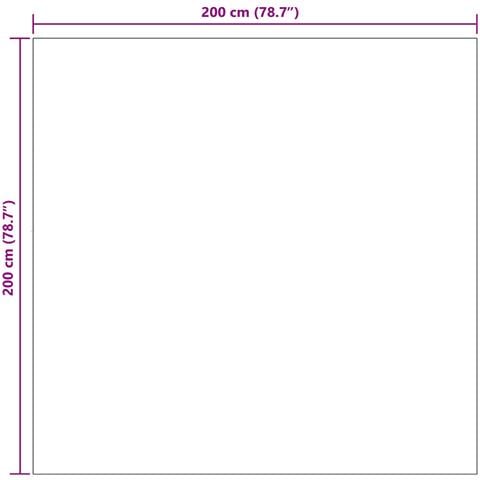 Tappeti per area Quadrato HUARTE Crema 200 x 200 cm Poliestere - Foto 8