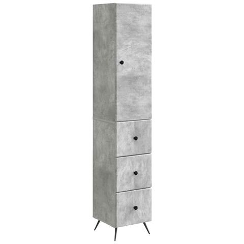 Set di armadi 2 pcs Grigio Cemento 34,5 x 34,5 x 90 cm - Foto 1