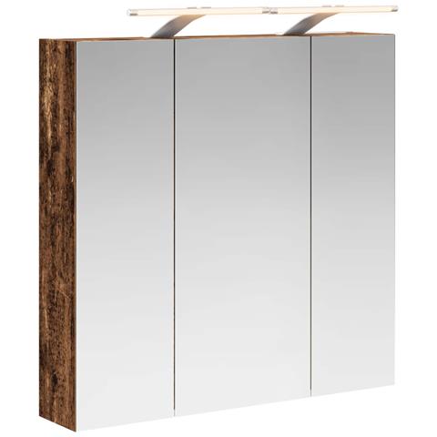 Mobiletto per specchio da bagno Legno vecchio 70 x 14,5 x 70 cm - Foto 1