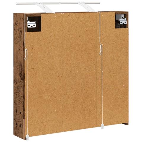 Mobiletto per specchio da bagno Legno vecchio 70 x 14,5 x 70 cm - Foto 9