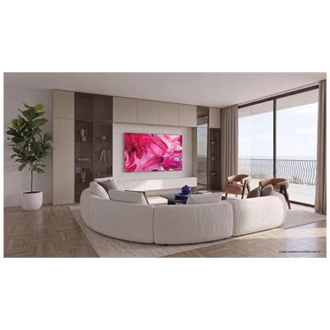 Smart TV QLED 75" H75S90GUX, 4K, UltraSense AI, 144Hz, Gaming fino a 240Hz, Google TV, Dolby Vision IQ, HDR10+, Sound by KEF, Dolby Atmos, MEMC, HDMI 2.1 x4 - Foto 2
