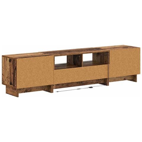 Mobile TV LED a 5 pezzi Legno antico Legno ingegnerizzato - Foto 8