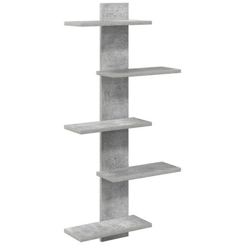 Mensola a muro flottante Grigio Cemento 48,5 x 15 x 101 cm - Foto 1