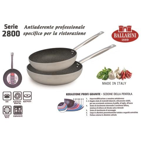 Padella Alta 1 Manico Diametro 28 cm, Professionale Granite - Foto 2