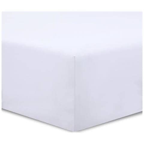 Lenzuolo Bianco - 160 x 200 cm - 100% Cotone - Foto 3