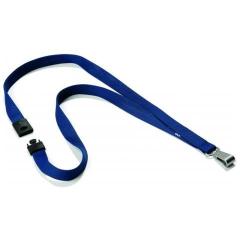 Cordoncino Soft Colour Tessuto Morbido 15mm Moschettone Blu Notte 10pz - Foto 1