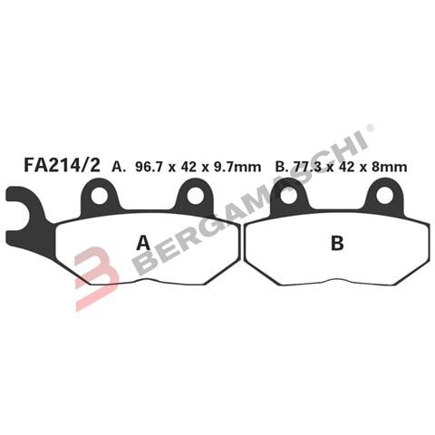 B1r R1821402 Pastiglie Hh Triumph Speed Tr. post. Fa214/2hh - Foto 1