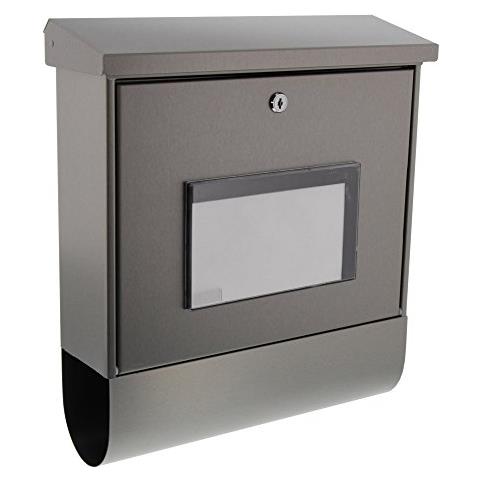Burg-Wächter 75310Malaga 4400 Ni Casetta delle lettere, Acciaio inossidabile - Foto 1