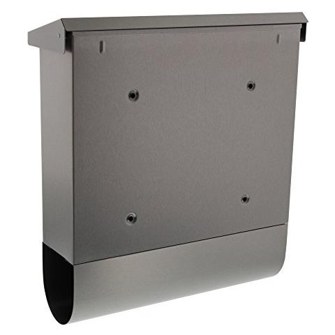 Burg-Wächter 75310Malaga 4400 Ni Casetta delle lettere, Acciaio inossidabile - Foto 2