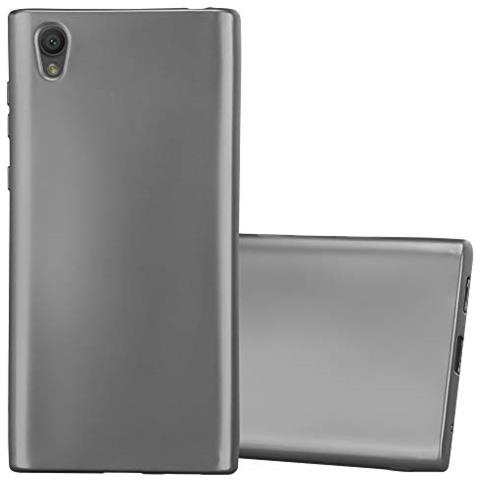 Custodia Compatibile Con Sony Xperia L1 In Grigio Metallico - Coperchio Protettivo In Silicone Tpu Flessibile - Foto 1