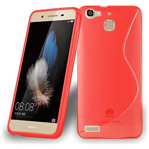 Custodia Compatibile Con Huawei G8 Mini / Enjoy 5s In Rosso Cremisi - Coperchio Protettivo In Silicone Tpu Flessibile - Foto 1