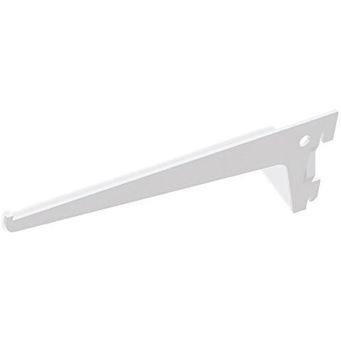 7908012 Supponti Per Mensola Con Profilo Cremagliera Perforazione Semplice Passo 50mm, Bianco, 200mm, Set Di 20 Pezzi - Foto 2
