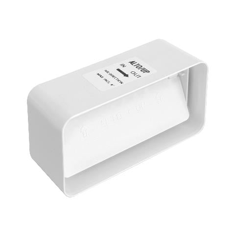 Giunto Per Tubo Cappa Rettangolare In Abs Con Valvola - Foto 2